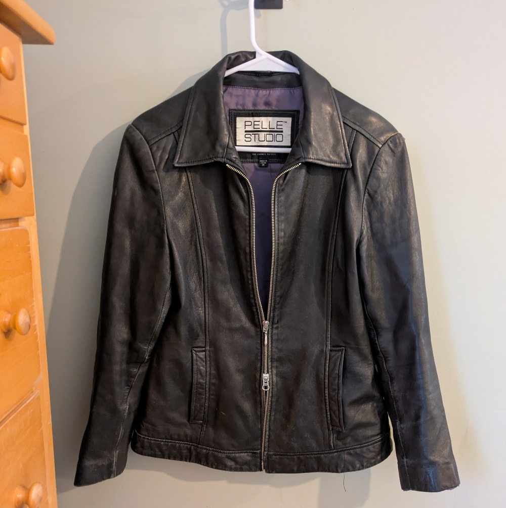 Pelle Studio Women's Black Leather Jacket